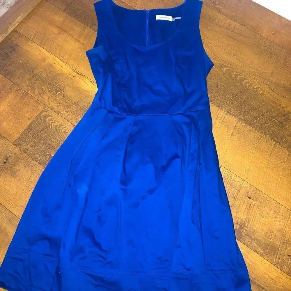 Calvin Klein blue dress petite